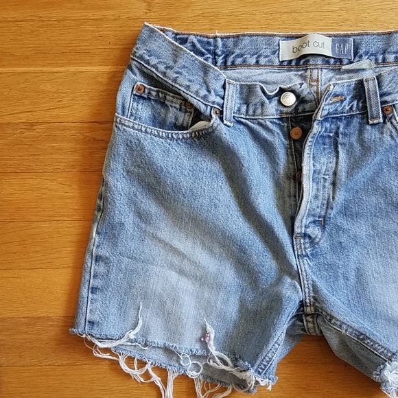 Gap vintage buttonfly cut off jean shorts - Picture 4 of 14